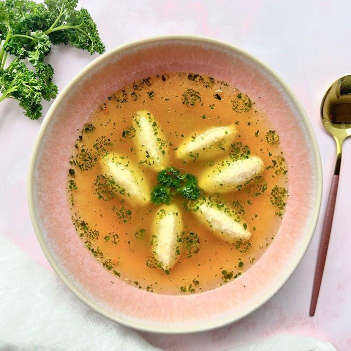 Clear Soup with Semolina Dumplings